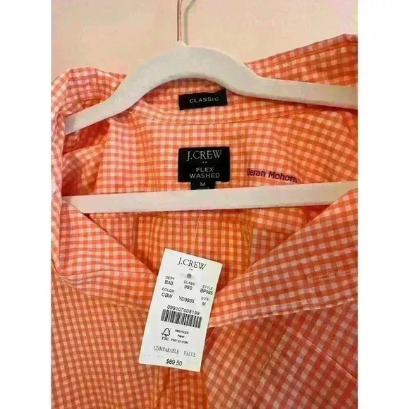 NWT J. Crew Classic Flex Washed Button Up Shirt Size M - Picture 5 of 6